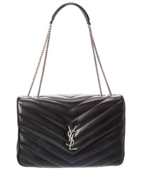 Saint Laurent Saint Laurent Loulou Large Leather Shoulder Bag