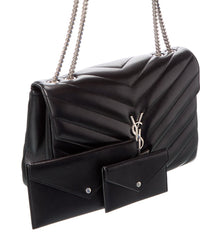 Saint Laurent Saint Laurent Loulou Large Leather Shoulder Bag