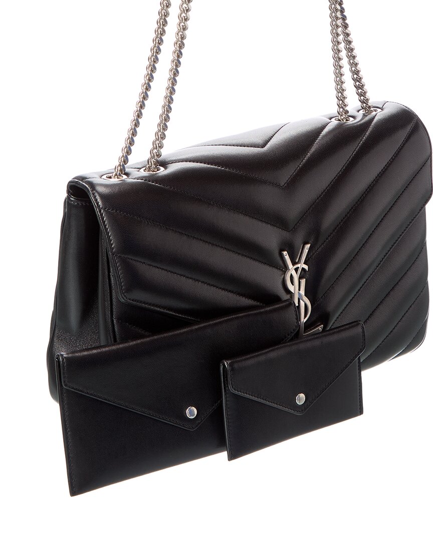 Saint Laurent Saint Laurent Loulou Large Leather Shoulder Bag