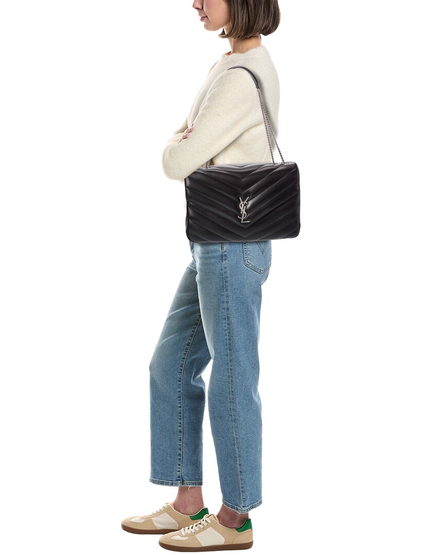 Saint Laurent Saint Laurent Loulou Large Leather Shoulder Bag