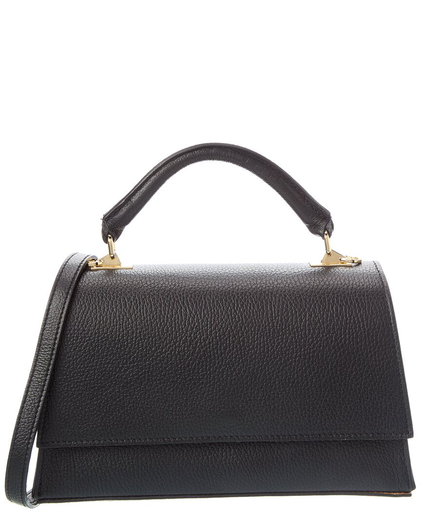 Italian Leather Top Handle Bag