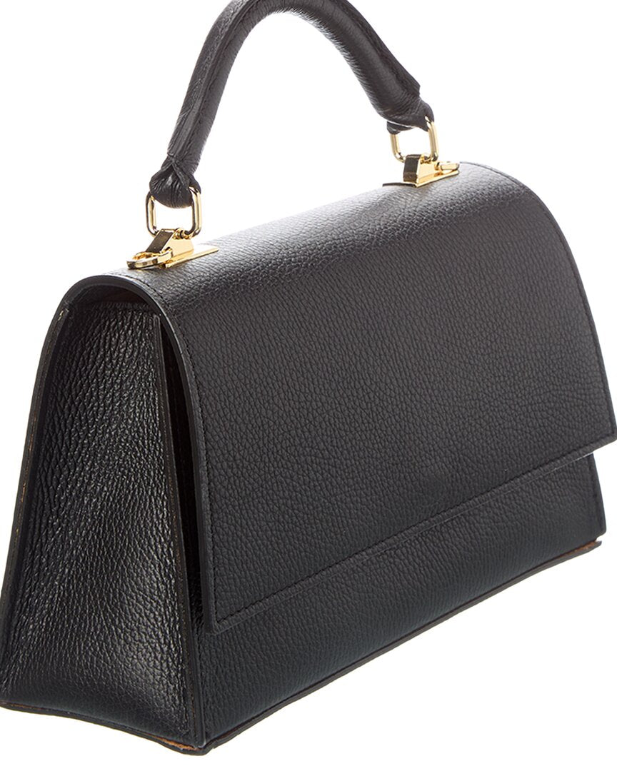 Italian Leather Top Handle Bag
