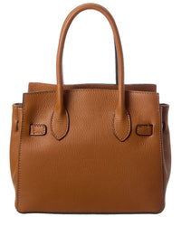 Italian Leather Top Handle Bag