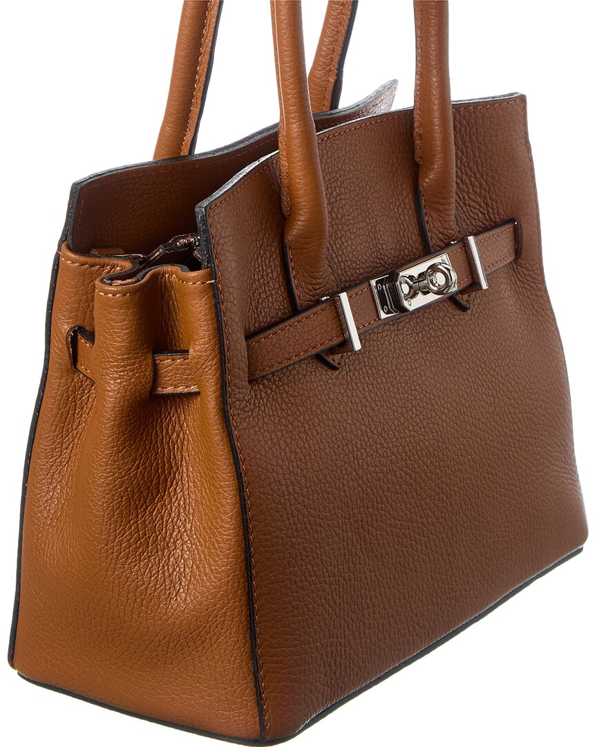 Italian Leather Top Handle Bag