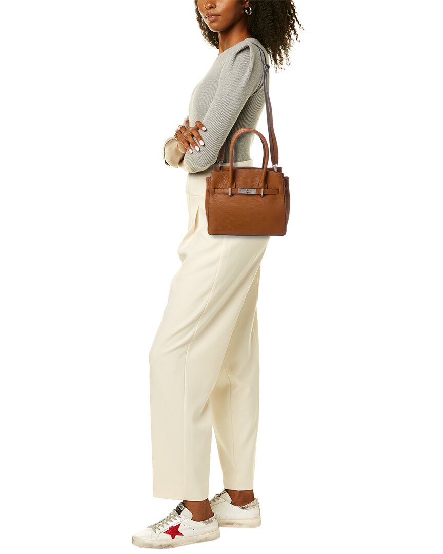 Italian Leather Top Handle Bag