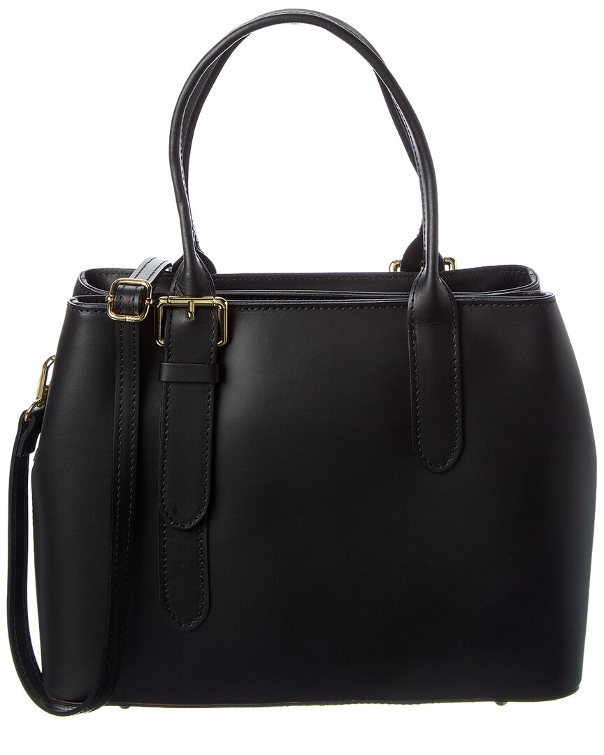 Italian Leather Top Handle Bag
