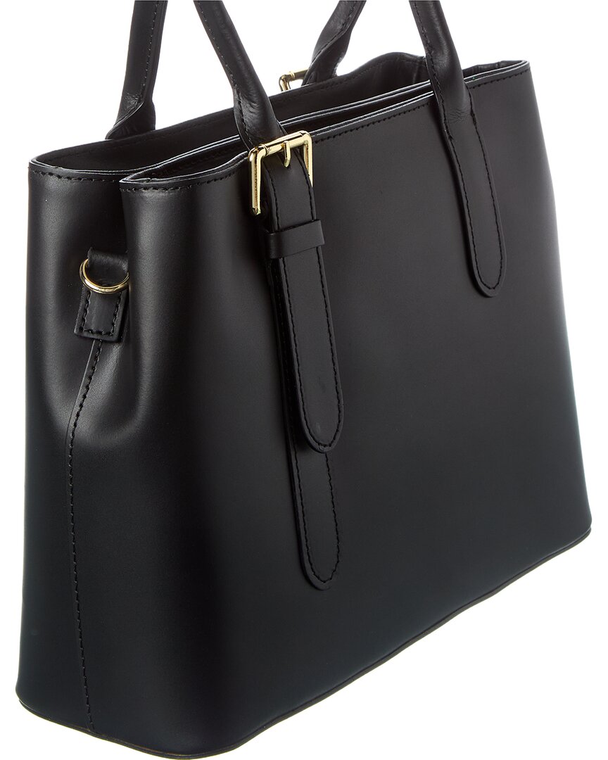Italian Leather Top Handle Bag
