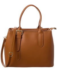 Italian Leather Top Handle Bag