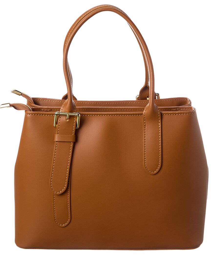 Italian Leather Top Handle Bag