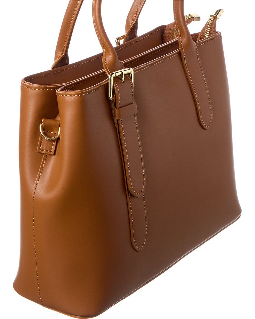 Italian Leather Top Handle Bag