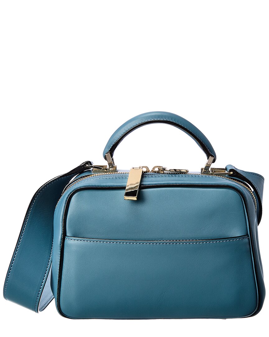 Valextra Serie S Small Leather Shoulder Bag