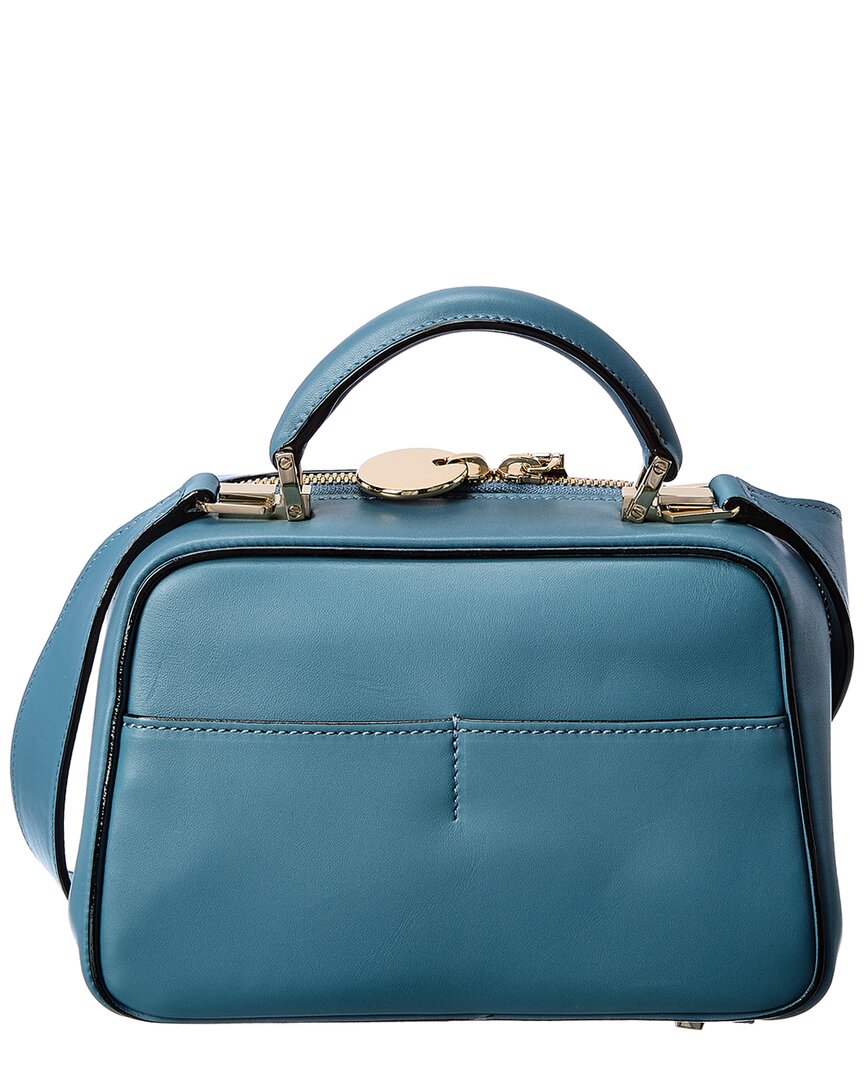 Valextra Serie S Small Leather Shoulder Bag