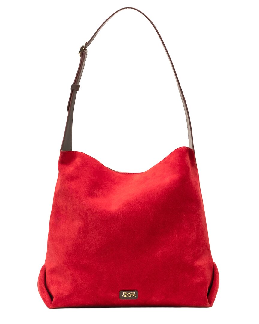 Frances Valentine Brynn Suede & Leather Hobo Bag