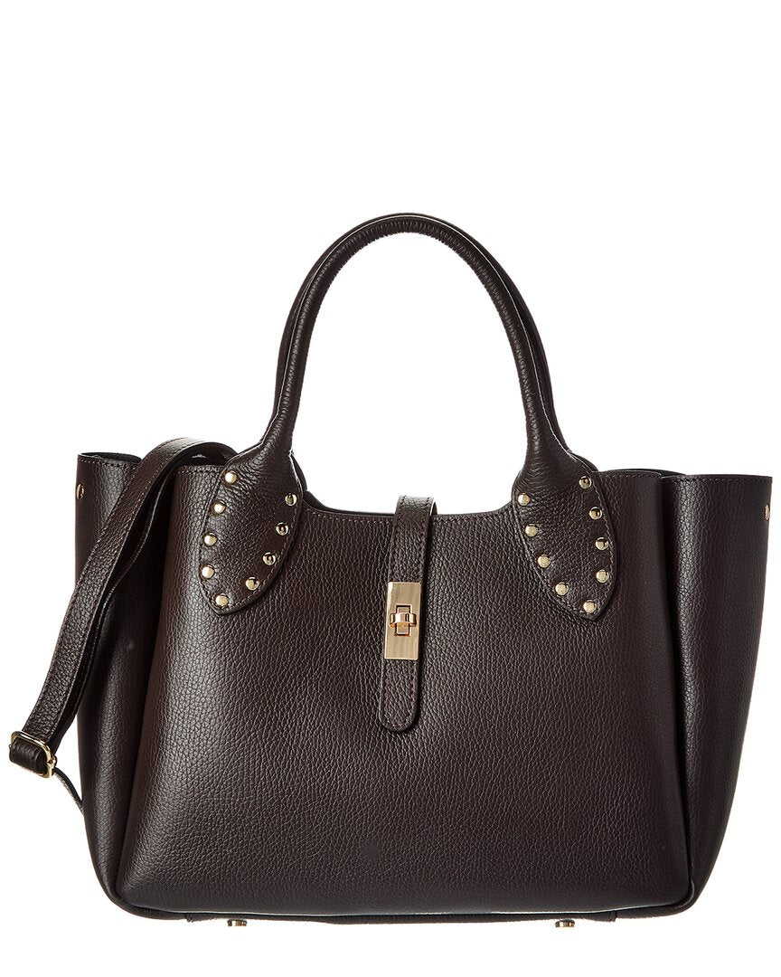 Isabella Rossetti Keira27 Studded Handle Leather Tote