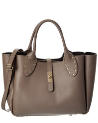 Isabella Rossetti Keira27 Studded Handle Leather Tote