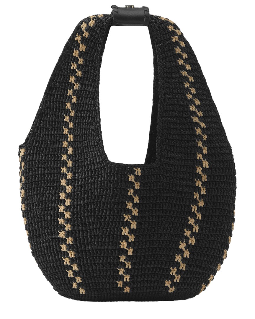 Helen Kaminski Helen Kaminski Aquarius Raffia & Leather Hobo Bag