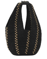 Helen Kaminski Helen Kaminski Aquarius Raffia & Leather Hobo Bag