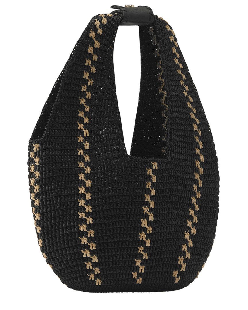 Helen Kaminski Helen Kaminski Aquarius Raffia & Leather Hobo Bag