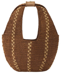Helen Kaminski Aquarius Raffia & Leather Hobo Bag