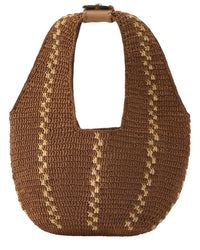 Helen Kaminski Aquarius Raffia & Leather Hobo Bag