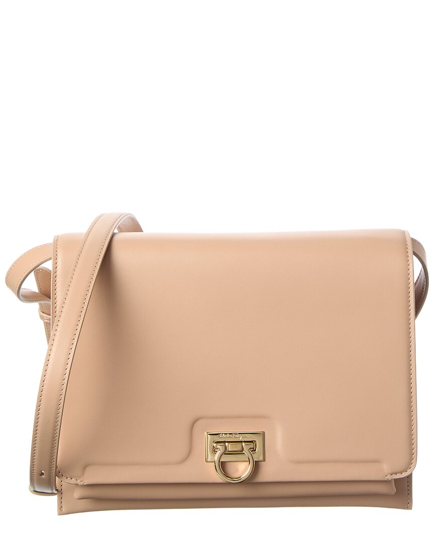 Ferragamo Trifolio Leather Shoulder Bag