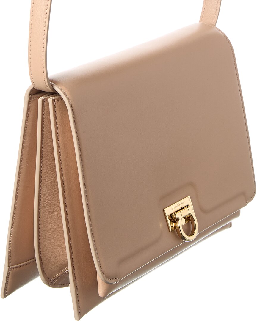 Ferragamo Trifolio Leather Shoulder Bag
