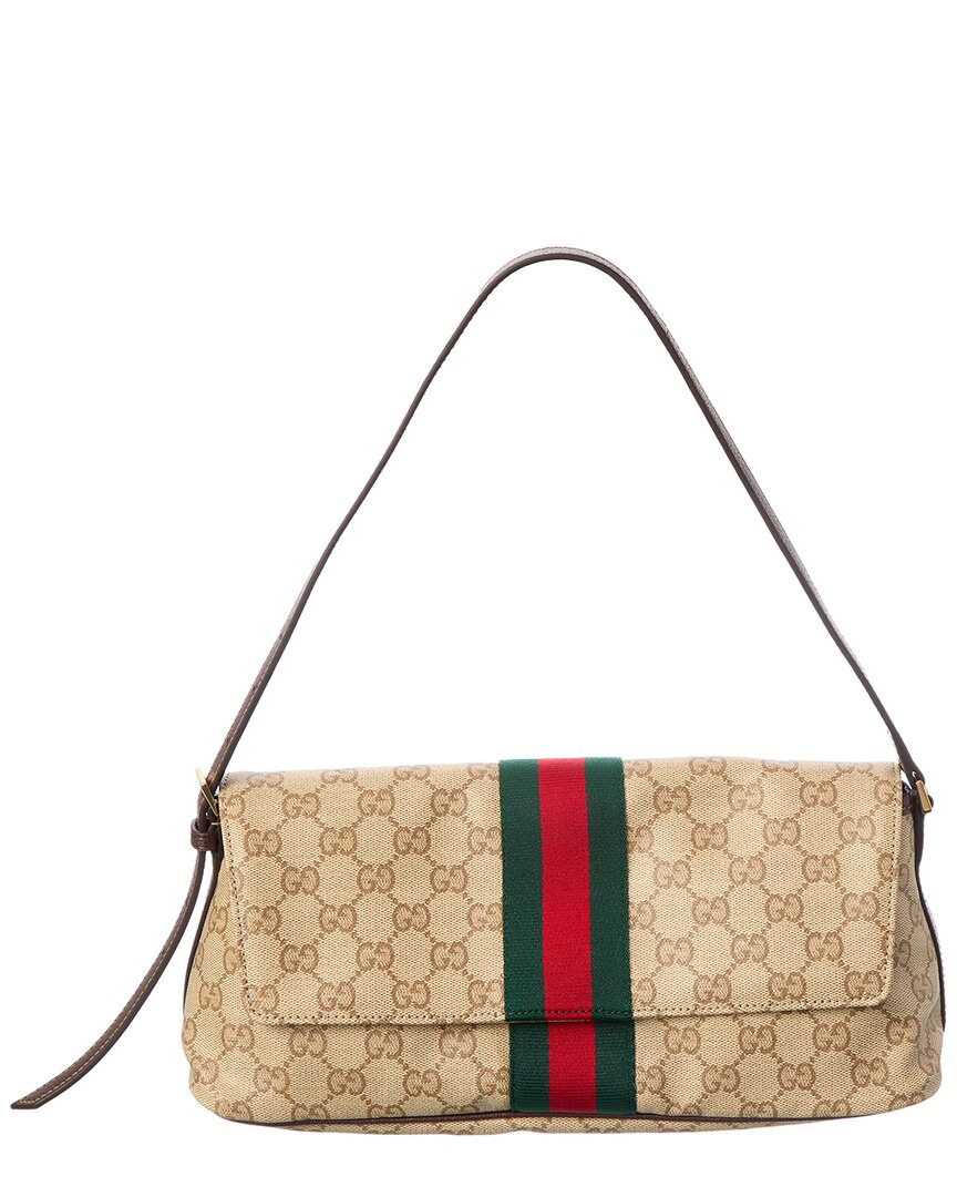 Gucci Gucci Madison Medium Gg Coated Canvas & Leather Shoulder Bag