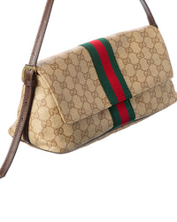Gucci Gucci Madison Medium Gg Coated Canvas & Leather Shoulder Bag