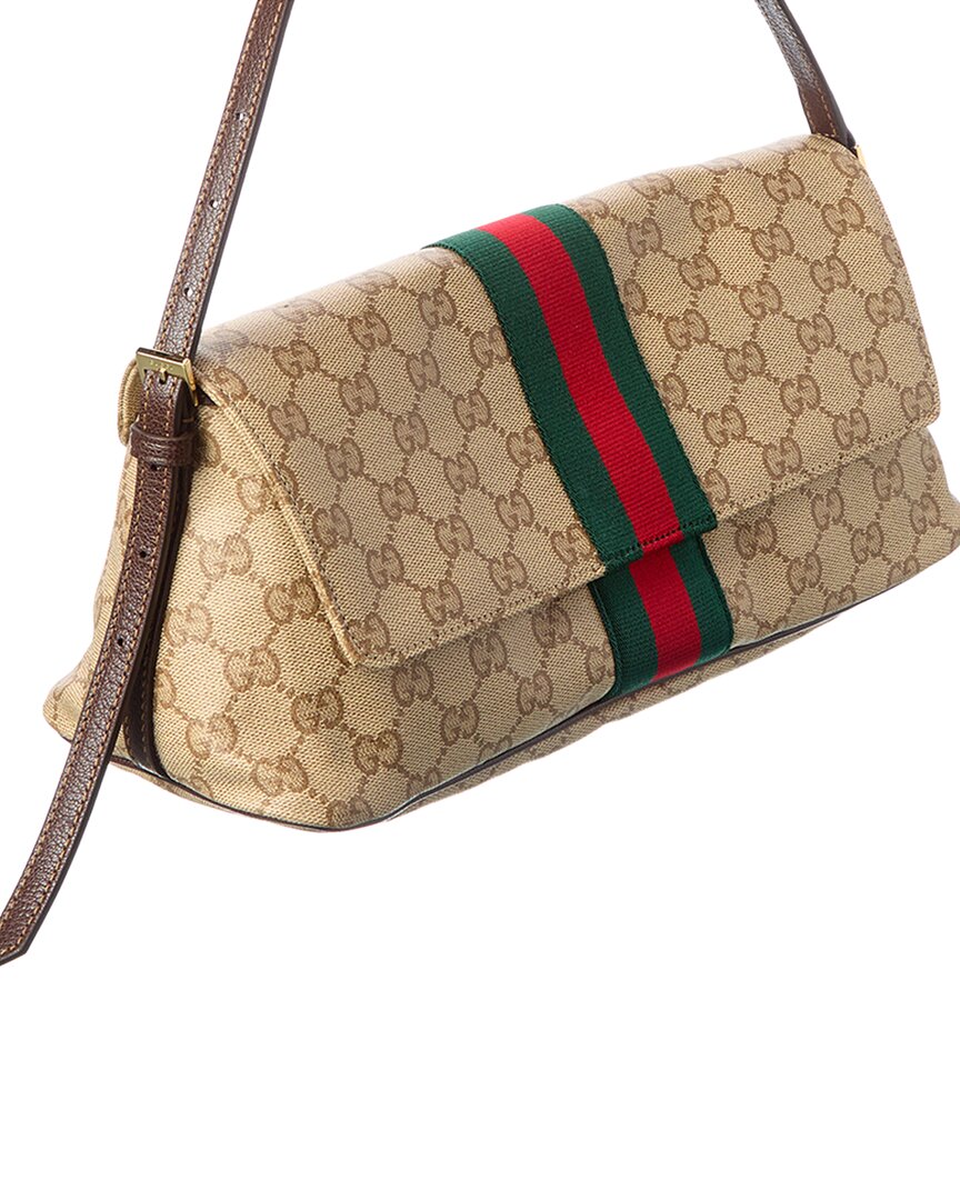 Gucci Gucci Madison Medium Gg Coated Canvas & Leather Shoulder Bag