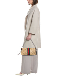 Gucci Gucci Madison Medium Gg Coated Canvas & Leather Shoulder Bag