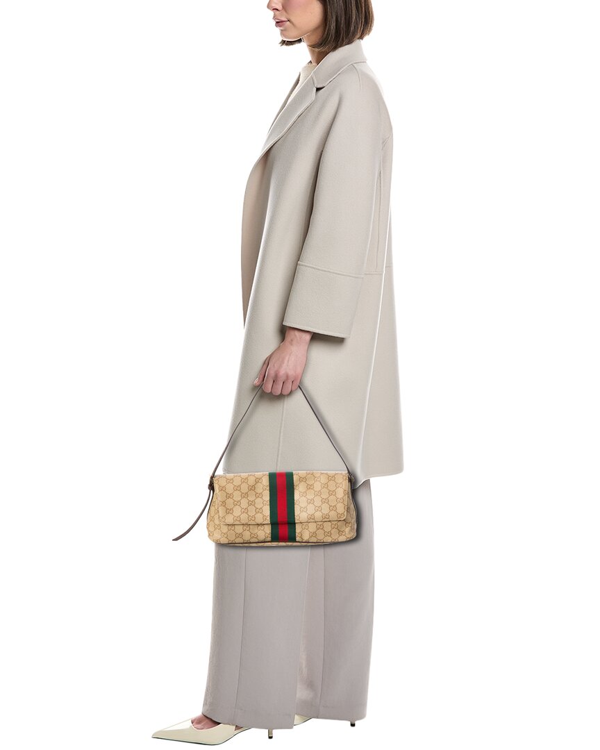Gucci Gucci Madison Medium Gg Coated Canvas & Leather Shoulder Bag