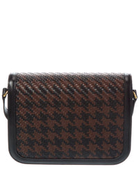 Valentino Valentino Vlogo Signature Woven Leather Shoulder Bag