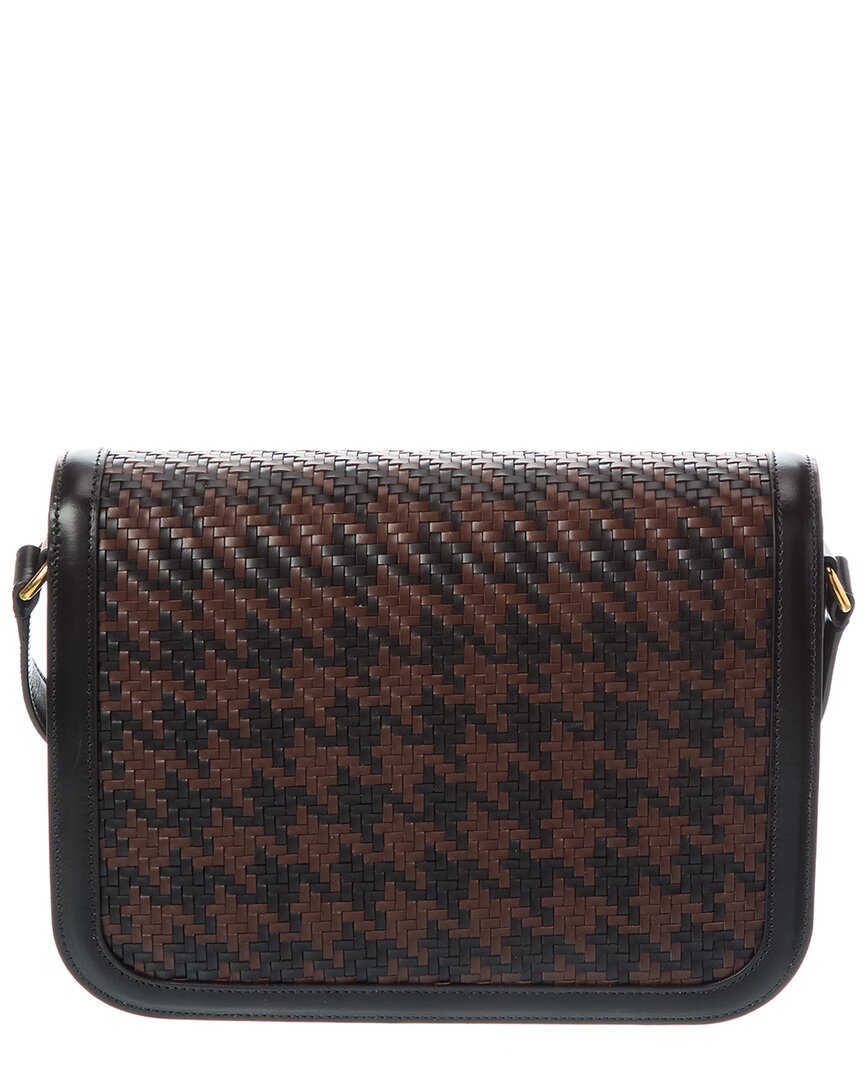 Valentino Valentino Vlogo Signature Woven Leather Shoulder Bag