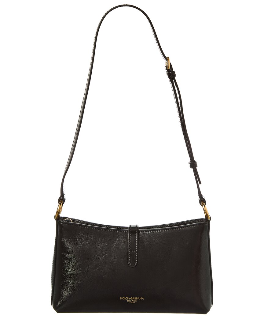 Dolce & Gabbana Lock Leather Shoulder Bag