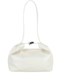 By Far Bea Creased Leather Shoulder Bag