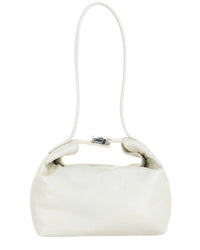 By Far Bea Creased Leather Shoulder Bag