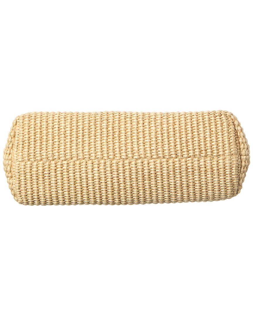 FENDI Fendi First Small Straw & Leather Shoulder Bag