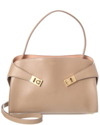 Ferragamo Ferragamo Hug Soft Bicolor Leather Shoulder Bag