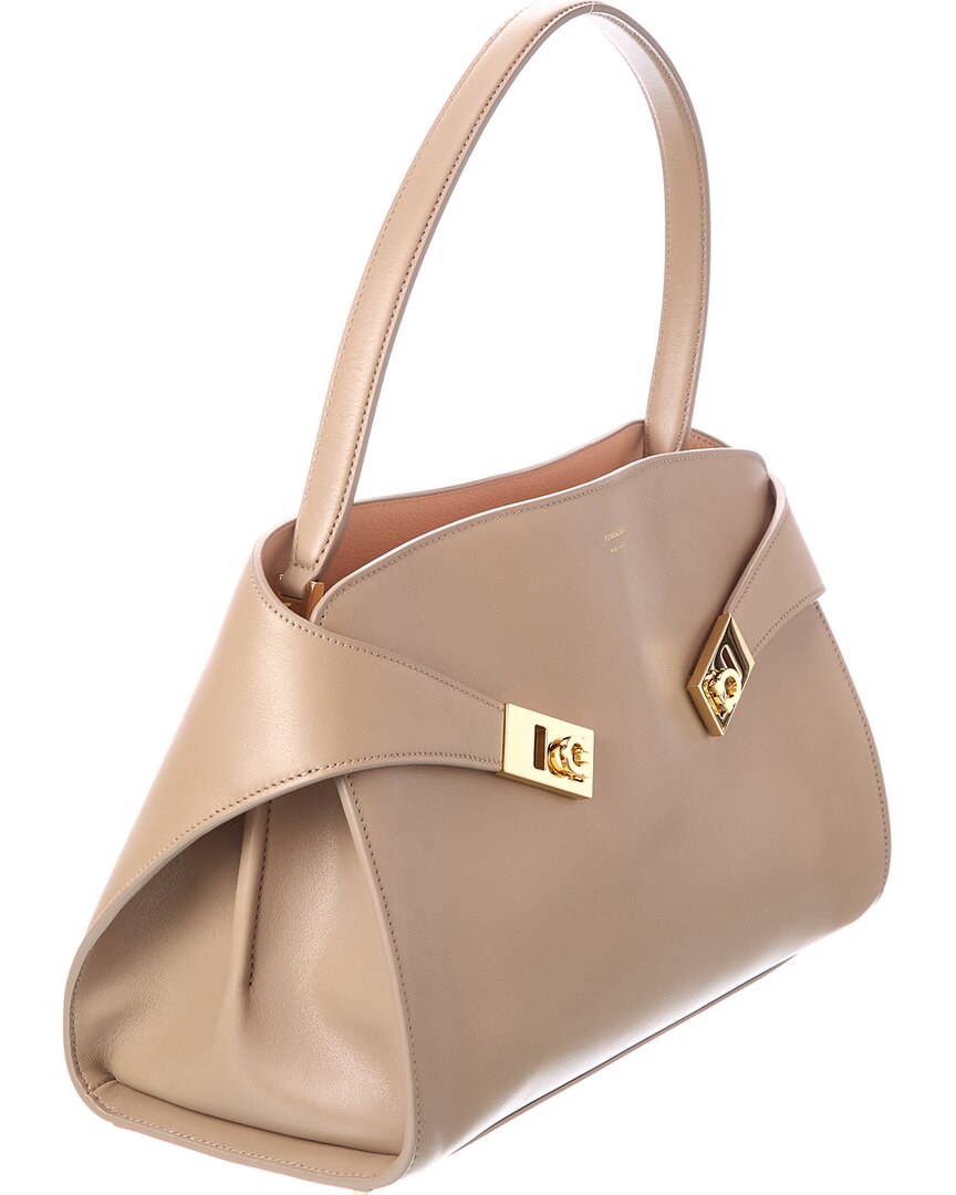 Ferragamo Ferragamo Hug Soft Bicolor Leather Shoulder Bag