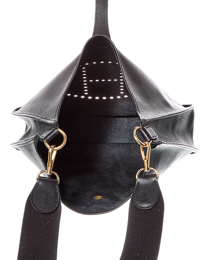 Hermès Black Veau Epsom Leather Evelyne I Gm Messenger Bag (Authentic Pre-