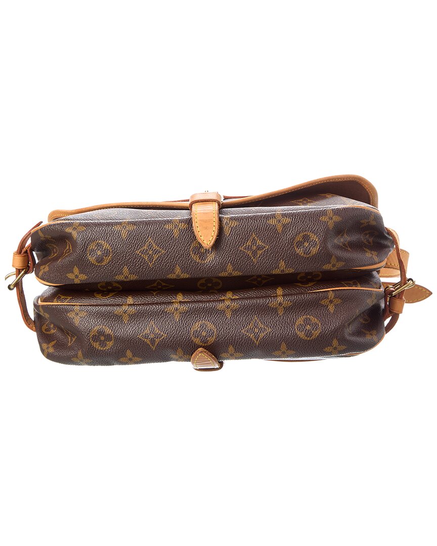 Pre-Owned Louis Vuitton Brown Monogram Coated Canvas Saumur 30 (Authentic Pre-Loved)