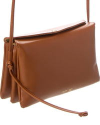 CELINE Celine Trio Flap Leather Shoulder Bag