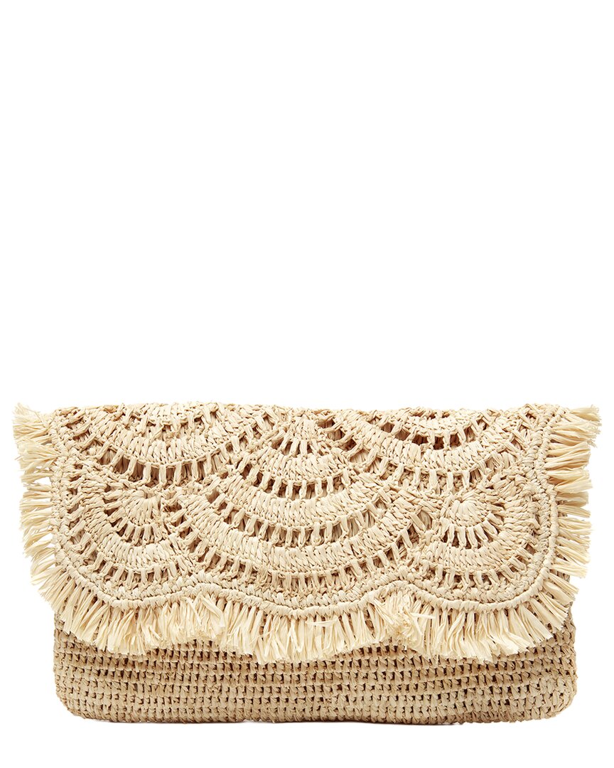Mar Y Sol Giselle Raffia Clutch