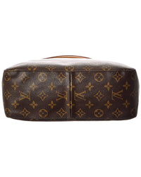 Louis Vuitton Brown Monogram Canvas Looping Mm (Authentic Pre-Loved)