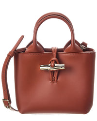 Longchamp Le Roseau Mini Extra Small Leather Handbag
