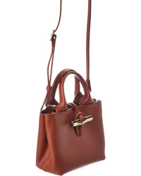 Longchamp Le Roseau Mini Extra Small Leather Handbag