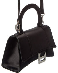Balenciaga Hourglass Satin Shoulder Bag