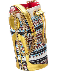 Christian Louboutin Canvas & Leather Bucket Bag