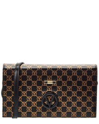 Valentino By Mario Valentino Lena Monogram Leather Shoulder Bag