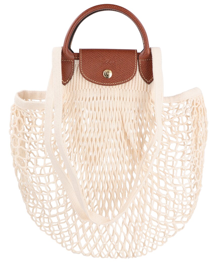 Longchamp Longchamp Le Pliage Filet Large Mesh Handle Bag With Strap